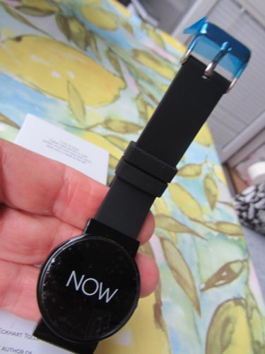 NOW Watch - Svart armbandsur med silikonrem