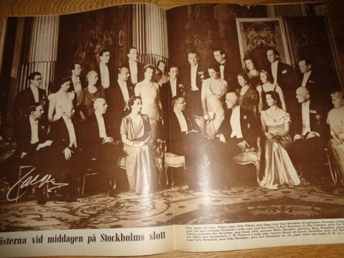 Svensk Damtidning nr47 1942 kungligt Kronprinsen Gustaf Adolf 60 år,