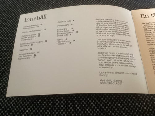 Berömda bakverk. Sockerbolaget.