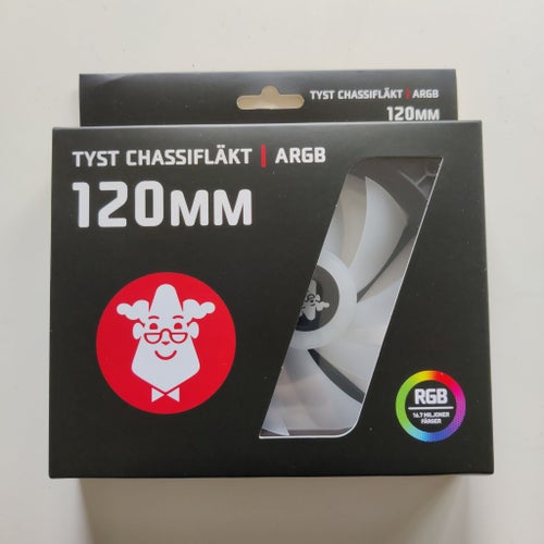 Tyst Chassifläkt ARGB 120mm