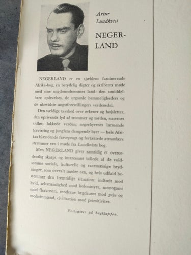 NEGERLAND af Artur Lundkvist, 1950