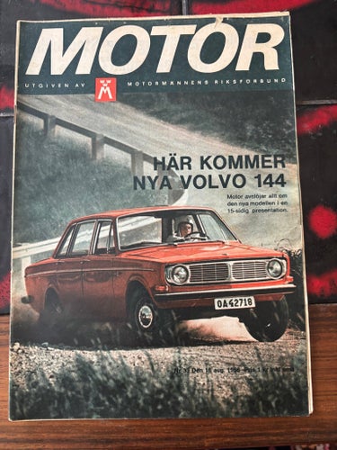 Volvo 144 1966 stort reportage 15 sidor