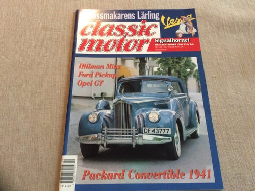 Classic motor nr 9 1991 Vespa,Hillman Minx,Opel Pickup,Opel GT,Packard ,