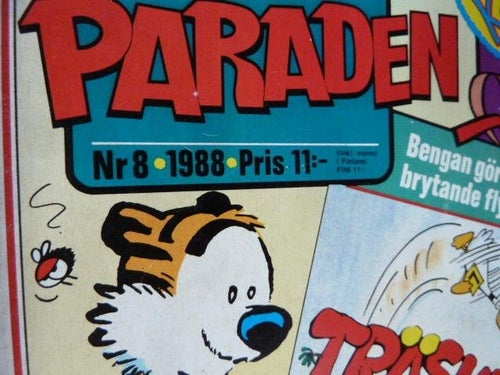 SERIEPARADEN,, NR 8, 1988, TIDNING