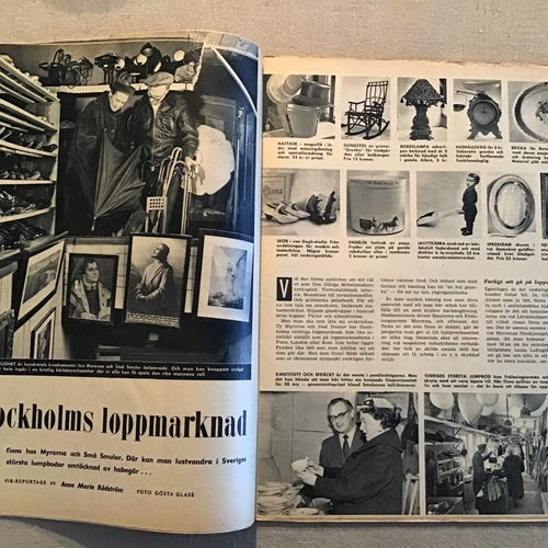 FIB NR 16 1957 LOPPMARKNAD STOCKHOLM,ECUADOR,VILHELM MOBERG,GLASBLÅSARE,