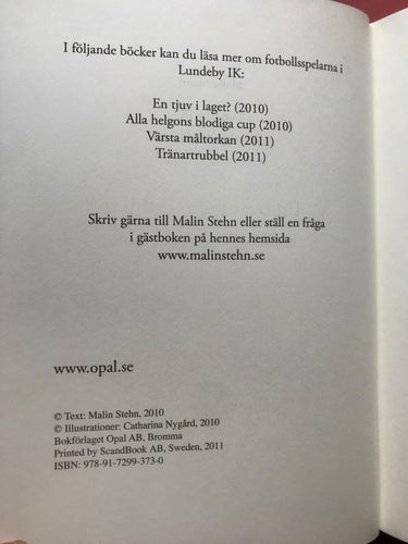 LUNDEBY IK En oväntad räddning Malin Stehn 2011