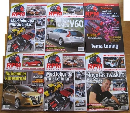 Tidningar - RPM Magazine - 6 st