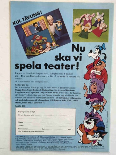 Walt Disney´s Serier - 1974:1 FN-VF