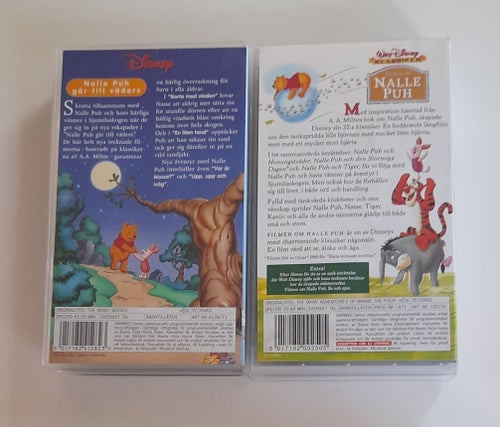 Nya Äventyr med Nalle Puh - Nalle Puh går till väders & Filmen om Nalle Puh /VHS