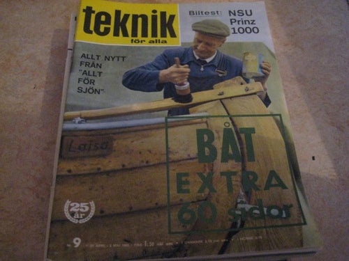 TEKNIK FÖR ALLA NR 9 1965 TEST: NSU PRINZ 1000.