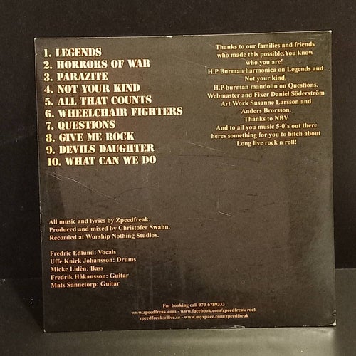 Zpeedfreak - Zpeed in, freak out - Cd