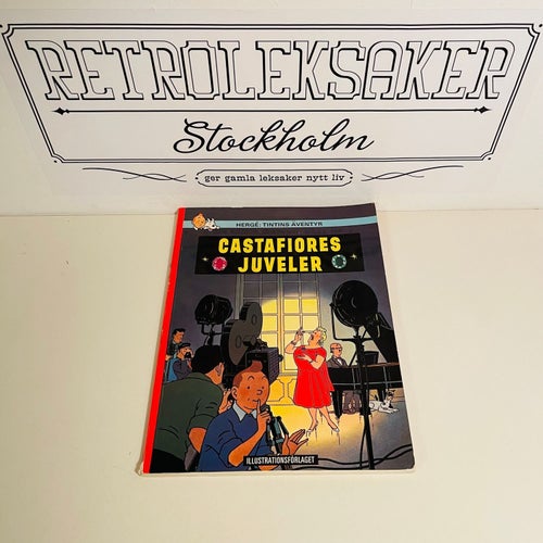 Vintage Tintin Seriealbum - Castafiores Juveler Illustrationsförlaget 1971 4:e