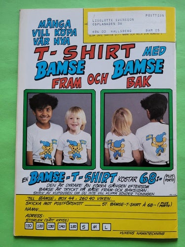 Bamse nr 5 från 1986