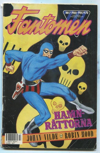 Fantomen 1988 nr 7 Hamnråttorna / Johan Vilde , Robin Hood