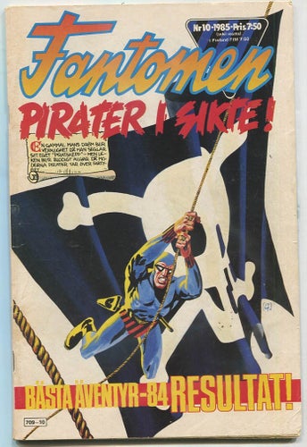 Fantomen 1985 nr 10 Blixt Gordon , Detective Comics kodmyste