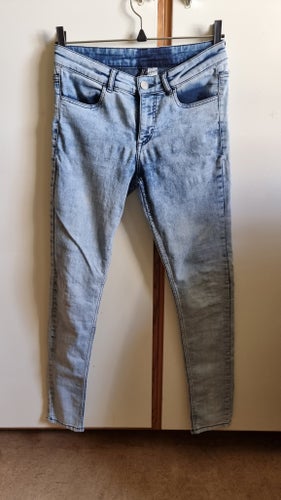 H&M blåa jeans, Stretch, storlek 36