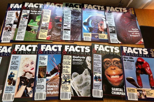 FACTS & FENOMEN 1995 – Alla 12 nummer – Komplett årgång – Populärvetenskap