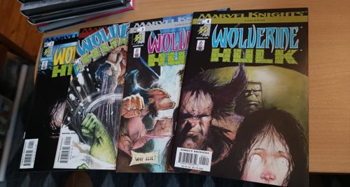 Marvel Knights Wolverine/Hulk 1-4 complete, 2002.