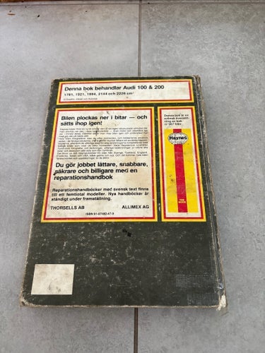 AUDI 100 & 200 Reparationshandbok 1982-1987