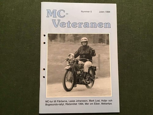 MC VETERANEN NR 5 1994 NIMBUS FABRIKEN,NSU,COMMANDER,SUECIAVERKEN EIBER