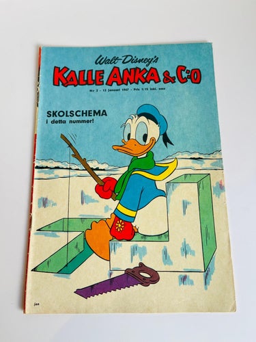 Walt Disney´s Kalle Anka & C:o  x 2 . Nr 2 & 3 - 1967
