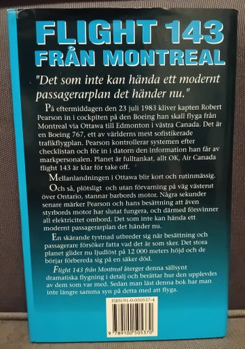 Flight 143 Från Montreal av William Hoffer & Marilyn Mona Hoffer