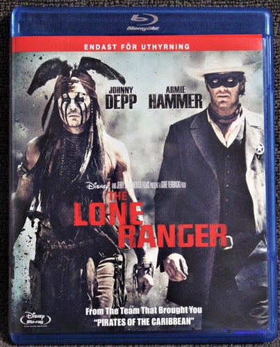 THE LONE RANGER Blu-ray