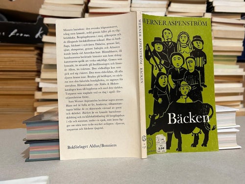Bäcken av Werner Aspenström, bok, Very good plus