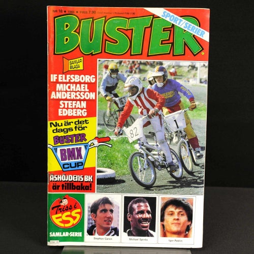 Buster - 1986 - NR 18 - Poster: IF Elfsborg | Stefan Edberg