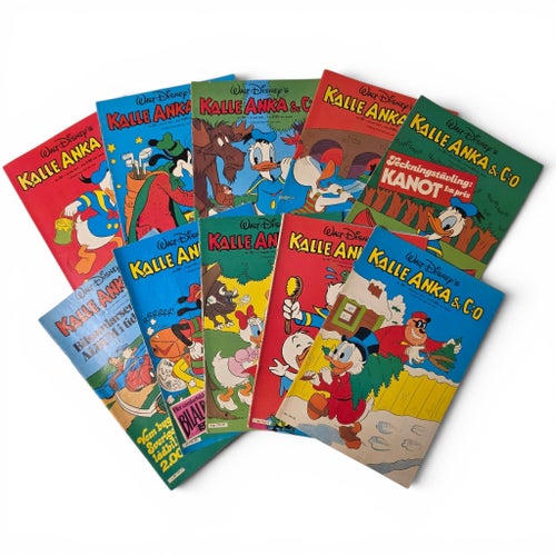 Kalle Anka & Co Serietidningar - 20 st 1977-1978