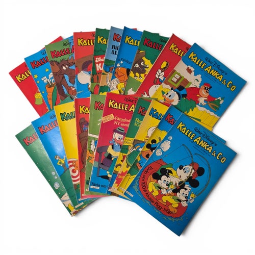 Kalle Anka & Co Serietidningar - 20 st 1977-1978