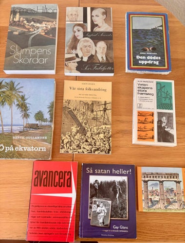 Bokpaket 9 böcker – Romaner, historia, vetenskap, resor & biografi