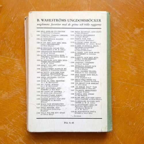 Enid Blyton De sex och den osynliga gästen B. Wahlströms ungdomsböcker