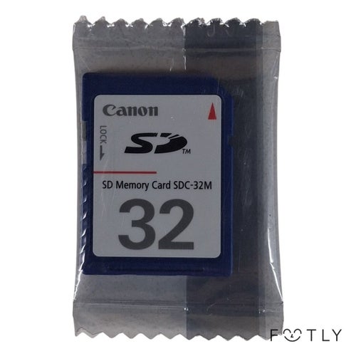 Canon SDC-32M SD Minneskort 32MB Made in Japan SD Memory Card Blå