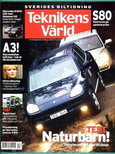 Teknikens Värld nr 4 2003. Hummer H2 m.m.