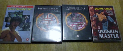 Karate, 4 filmer med Jackie Chan, DVD, Ingen svensk text
