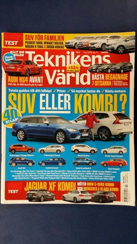 Teknikens Värld nr 2 2018: BMW 530d xDrive, Jaguar XF 25d AWD, Mercedes E 350 d