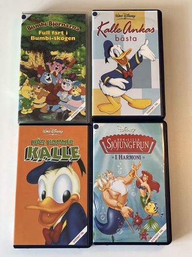 Ett gäng Disneyfilmer som paket. Beg, VHS