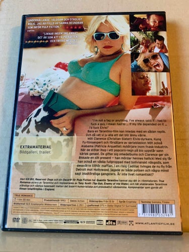 True romance, Christian Slater, Dvd