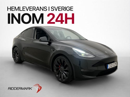 Tesla Model Y Performance AWD Pano Kamera Skinn Drag Värmare