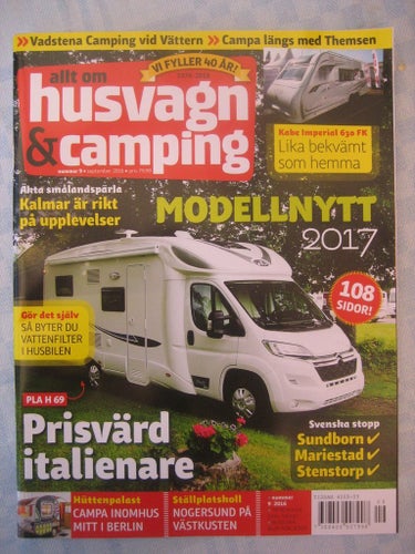 Allt om Husvagn & Camping Nr:9-2016