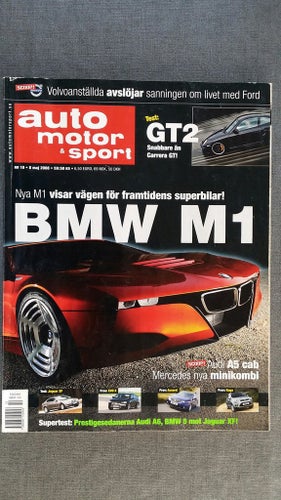 Auto motor & sport nr 10 2008: BMW 525d vs Jaguar XF 2,7 D och Audi A6 2,7 TDI Q