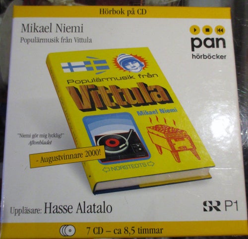 CD- bok, Ljudbok, Hasse Alatalo läser Populärmusik från Vittula av Mikael Niemi