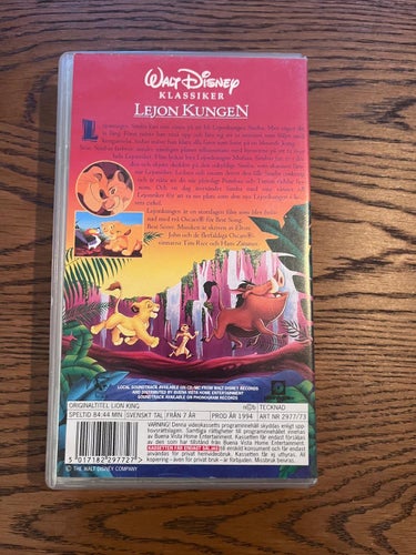 VHS: Lejonkungen Klassiker (Walt Disney)