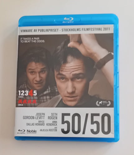 50/50 Blu-ray / 2011 / Joseph Gordon-Levitt / Svensk Text / Fint Skick