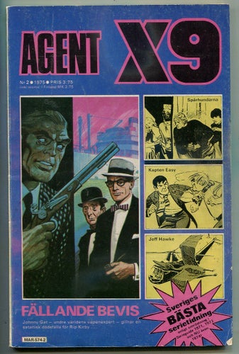Agent X9 1975 nr 2 Rip Kirby Jeff Hawke Spårhundarna