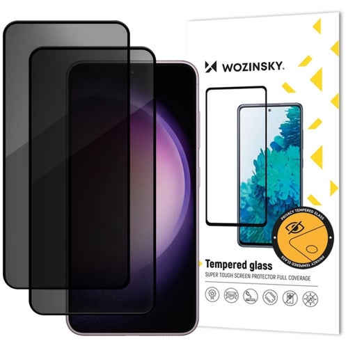 2st Wozinsky Samsung Galaxy A37 Privacy 9H Härdat Glas Skärmskydd - Heltäckande