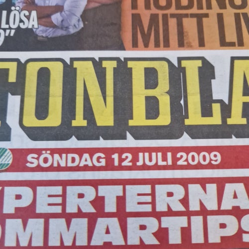 Aftonbladet tidning från 2009