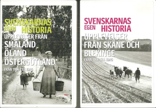 Upplevelser från Skåne , Blekinge + Småland och Östergötland från 1906 ( 2 st )