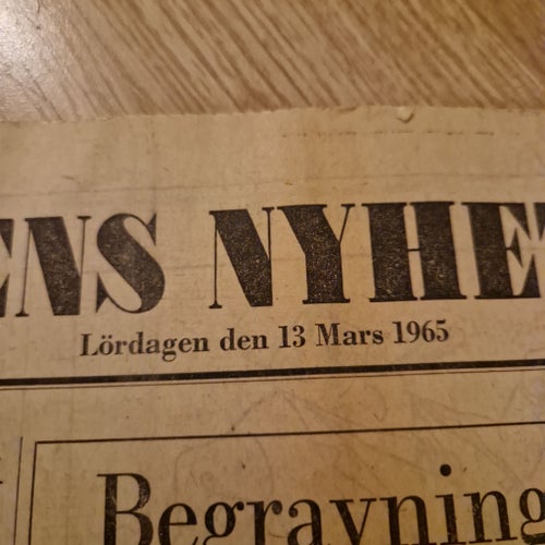 Dagens Nyheter Lördagen den 13 Mars 1965